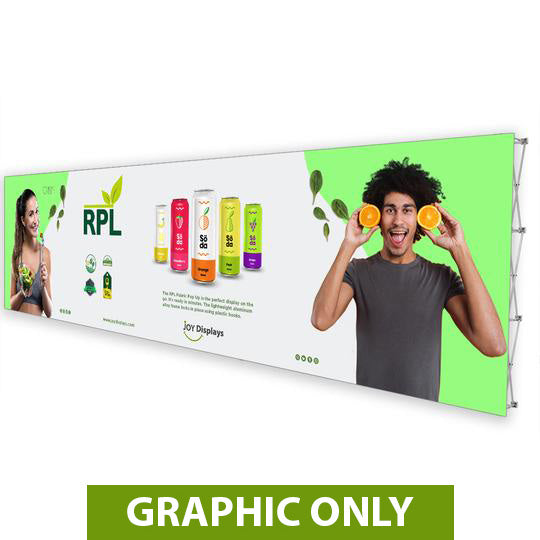 GRAPHIC ONLY - 30 Ft. RPL Fabric Pop Up Display - 89