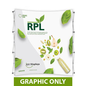 GRAPHIC ONLY - 8 Ft. RPL Fabric Pop Up Display - 89"H Curve Replacement Graphic