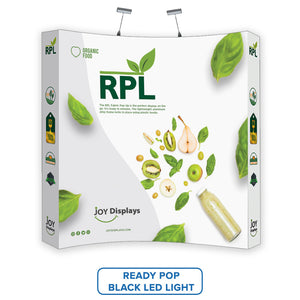 8 Ft. RPL Fabric Pop Up Display - 89"H Curve Trade Show Exhibit Booth