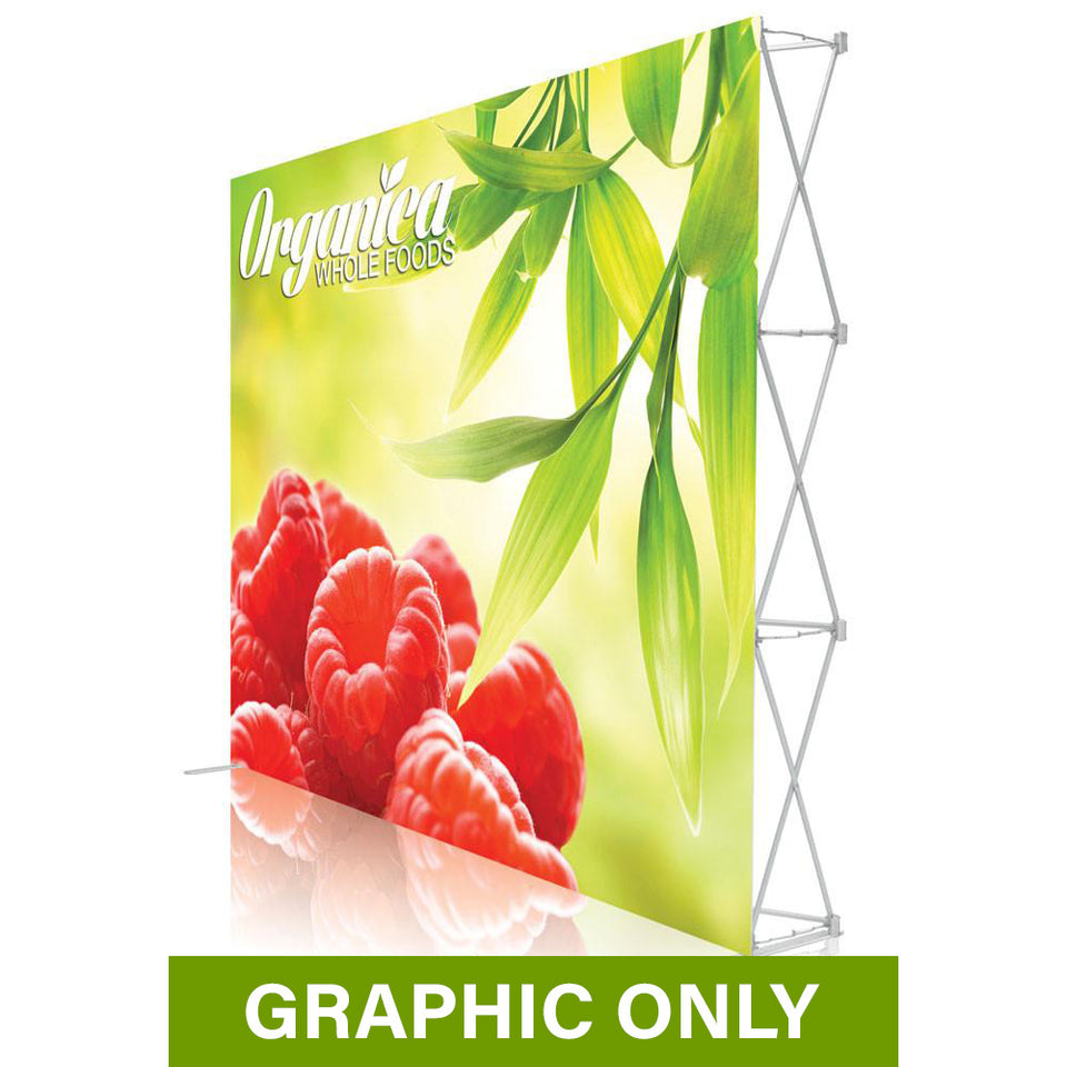 GRAPHIC ONLY - 10 Ft. Ready Pop Fabric Display - 8'H Large Straight Replacement Graphic