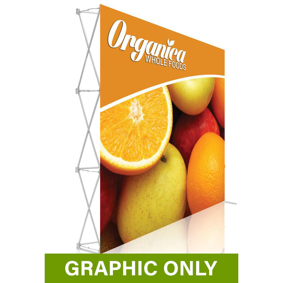 GRAPHIC ONLY - 8 Ft. Ready Pop Fabric Display - 8'H Medium Straight Replacement Graphic