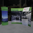 Load image into Gallery viewer, Tall Cylinder Tension Fabric Formulate Exhibit Structure