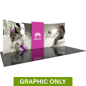 GRAPHIC ONLY - BACKLIT - 20ft Formulate Designer Series 02 Tradeshow Fabric Backwall Replacement Graphic