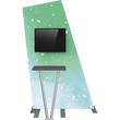 Load image into Gallery viewer, Formulate Tension Fabric TV/Monitor Media Kiosk 02