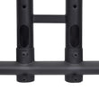Load image into Gallery viewer, Adjustable-Height Rolling TV Stand