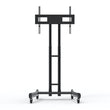 Load image into Gallery viewer, Adjustable-Height Rolling TV Stand