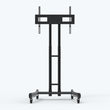 Load image into Gallery viewer, Adjustable-Height Rolling TV Stand