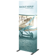 Load image into Gallery viewer, Hopup 2.5ft Backlit Straight Full Height Tension Fabric Display Kit