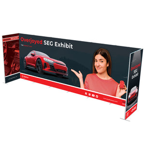 20 Ft X 7.5 Ft Convention Exhibit - Overjoyed SEG Tradeshow Booth D