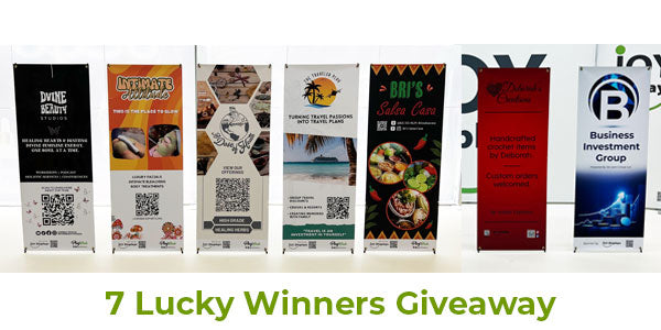 May 2023 Giveaway: 7 Winners Scored Econom-X Banner Stands