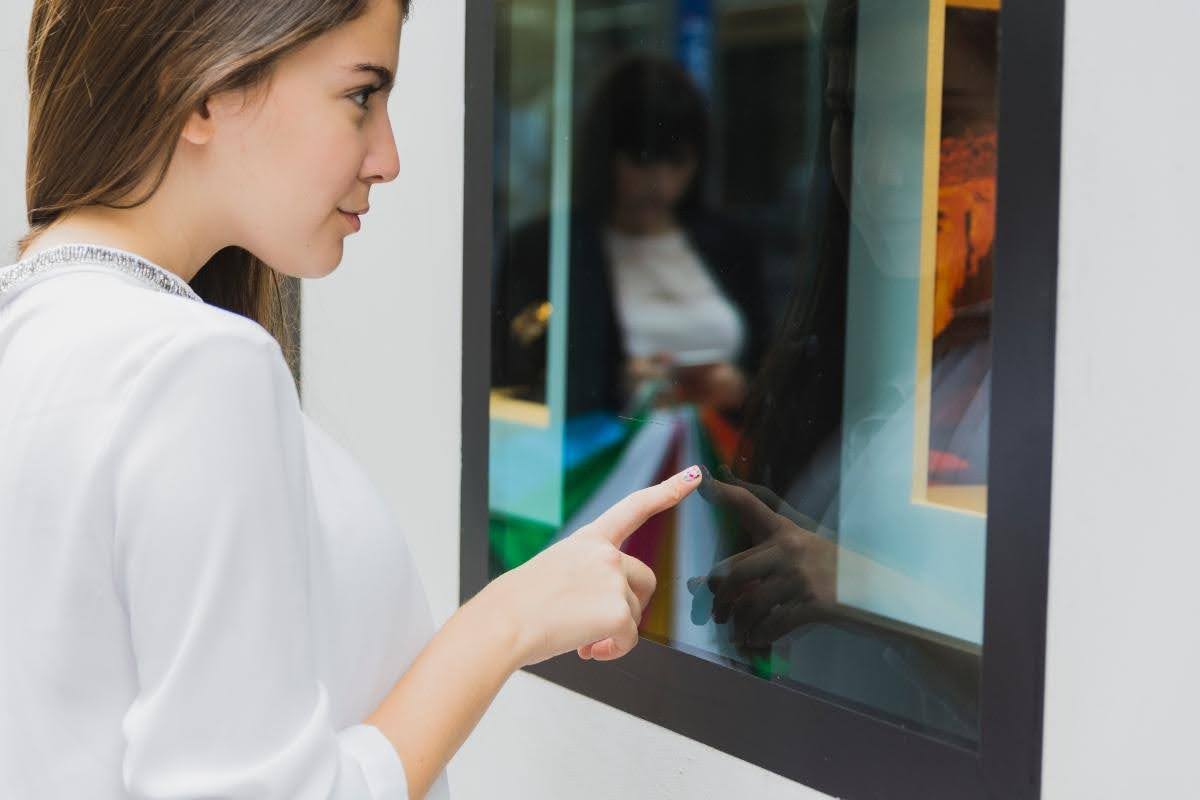 Interactive digital signage.
