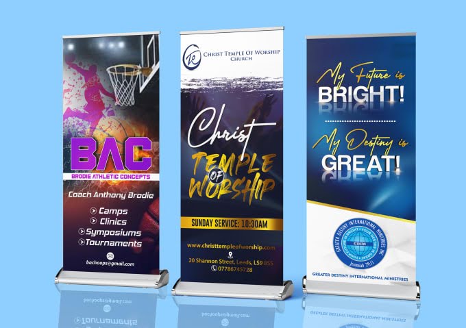 How to open a retractable banner