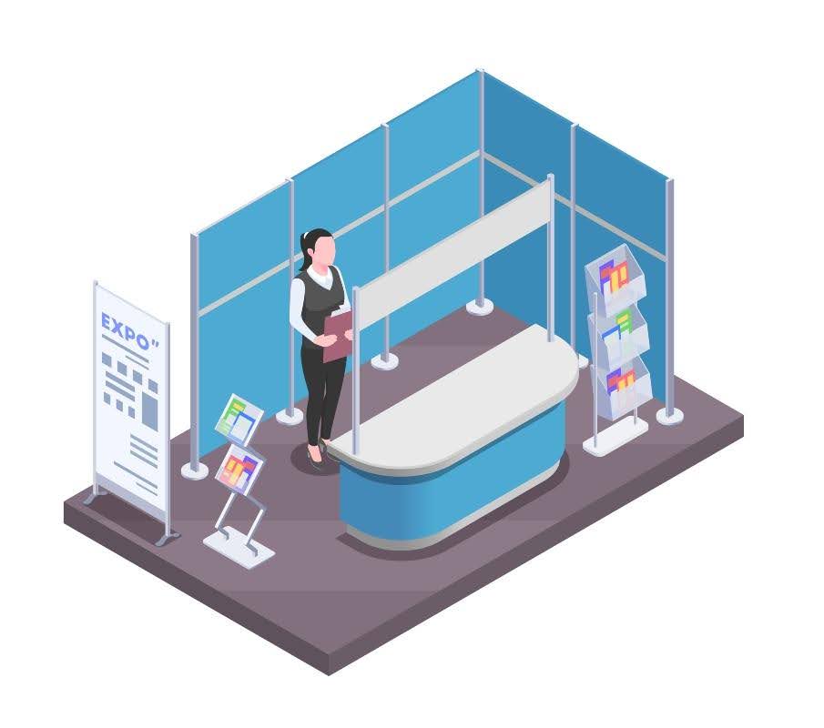 How to repurpose a trade show booth.