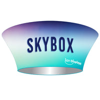 Tapered Circle Overhead Hanging Banner - Trade Show Ceiling Sign