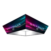 Tapered Square Overhead Hanging Banner - Trade Show Ceiling Sign