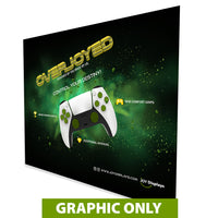 GRAPHIC ONLY - 10 Ft. Fabric Pop Up Overjoyed Display - 89"H - Trade Show Exhibit Booth