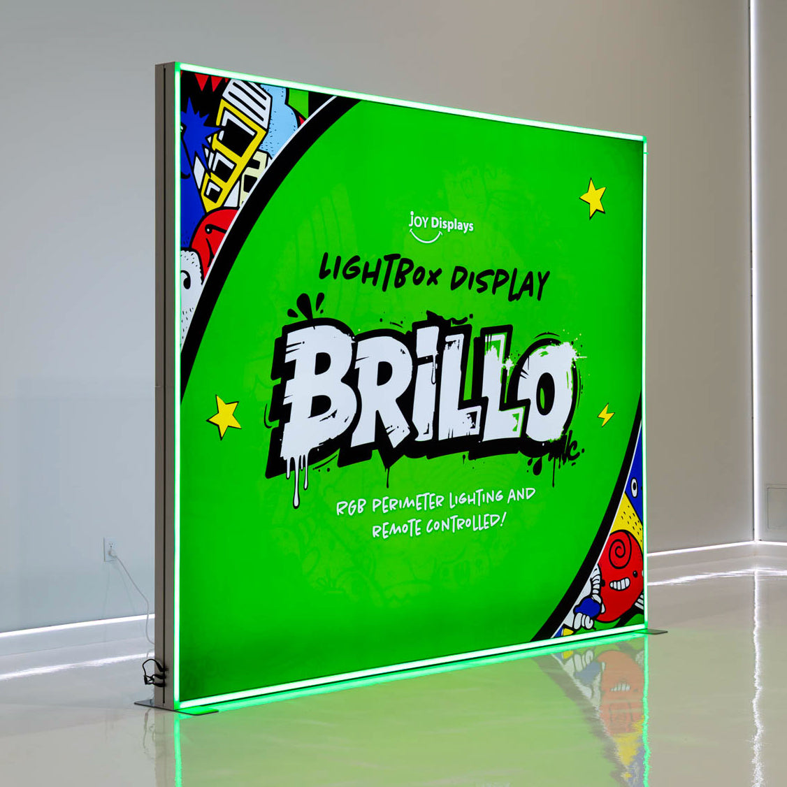 10ft Brillo Lightbox Display