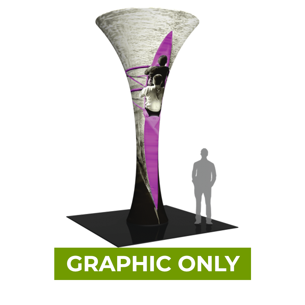 GRAPHIC ONLY - Tall Funnel Tension Fabric Formulate Exhibit Structure