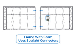 BACKLIT - 20 Ft Lumière Light Wall® 7.5 Ft Tall Configuration D - (Trade Show Exhibit Booth)