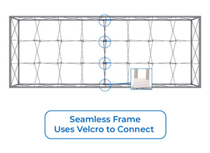 BACKLIT - 20 Ft Lumière Light Wall® 7.5 Ft Tall Configuration D - (Trade Show Exhibit Booth)