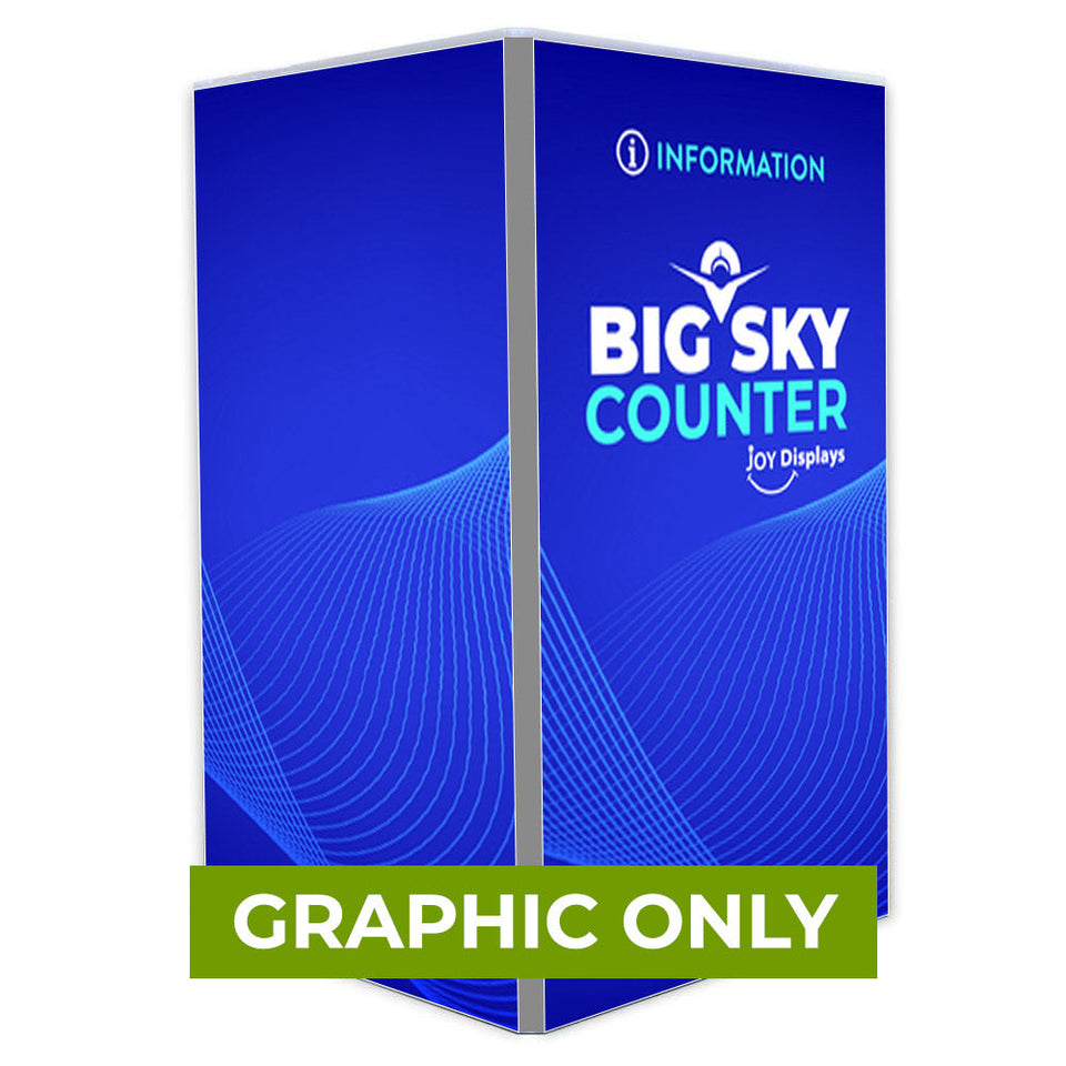GRAPHIC ONLY - Non-Backlit Big Sky Counter - Replacement Graphic (Single-Sided)