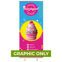 GRAPHIC ONLY - 31.5 In. Overjoyed Retractable - 80"H Super Flat Vinyl - Replacement Graphic