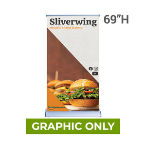 GRAPHIC ONLY - 33.5 In. Silverwing Retractable Banner Double-Sided - Replacement Graphic