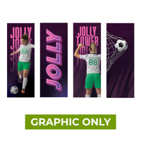 GRAPHIC ONLY - Backlit Jolly Square Exhibit Tower - Replacement Graphic (4 Pieces)