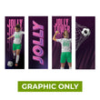 Load image into Gallery viewer, GRAPHIC ONLY - Backlit Jolly Square Exhibit Tower - Replacement Graphic (4 Pieces)