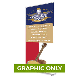 GRAPHIC ONLY - 48 In. SilverStep Retractable Banner Super Flat Vinyl - Replacement Graphic