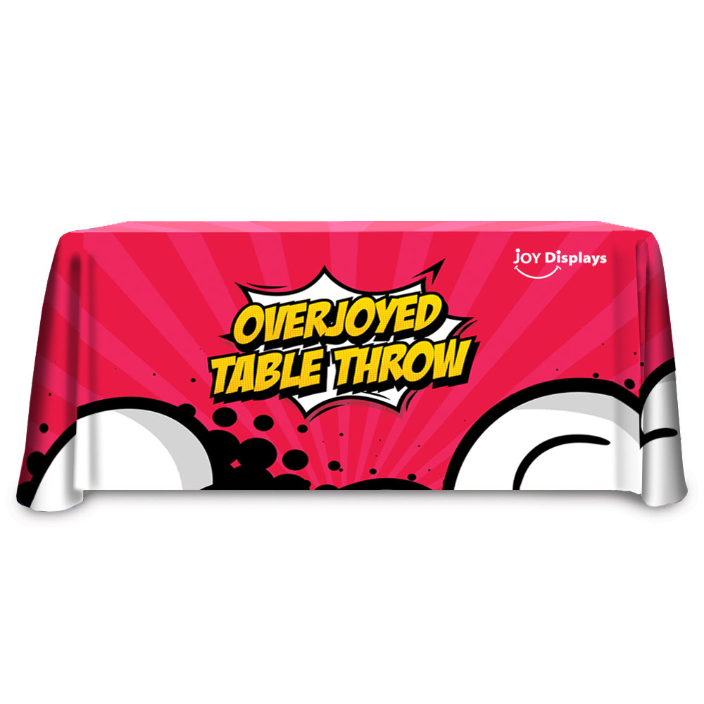 Regular Table Throw Full Color 4 Ft. With Dye-Sub Custom Print – Joy ...
