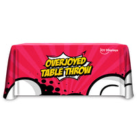 Regular Table Throw Full Color 4 Ft. With Dye-Sub Custom Print