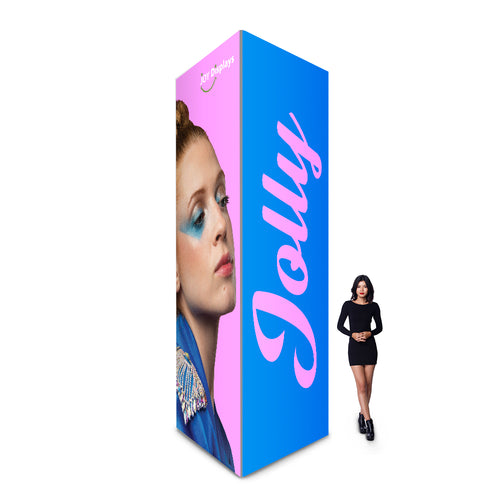 5'W x 12'H x 5'D - 60D Jolly Square Exhibit Tower