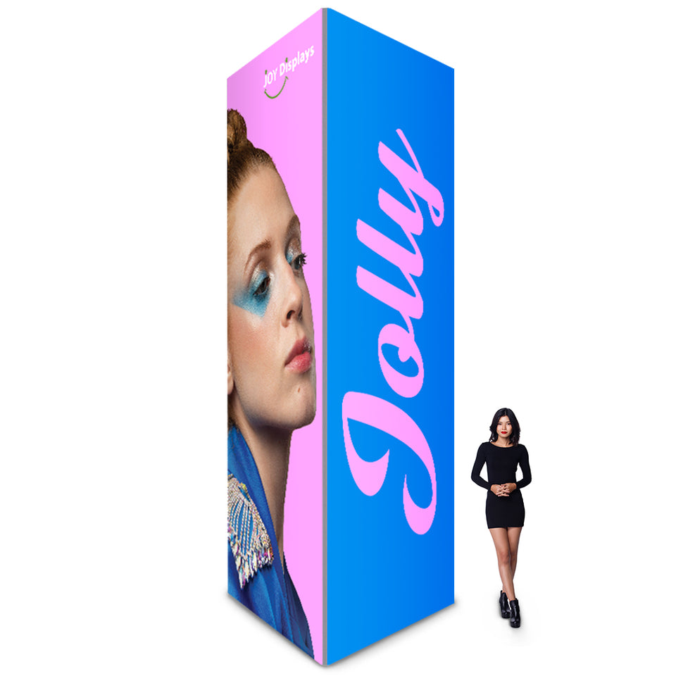 5'W x 16'H x 5'D - 60D Jolly Square Exhibit Tower