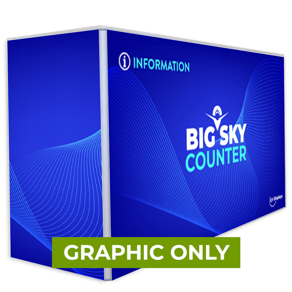 GRAPHIC ONLY - Non-Backlit Big Sky Counter - Replacement Graphic (Single-Sided)