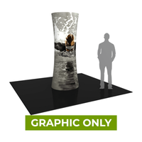 GRAPHIC ONLY - Tall Cylinder Tension Fabric Formulate Exhibit Structure - Replacement Graphic