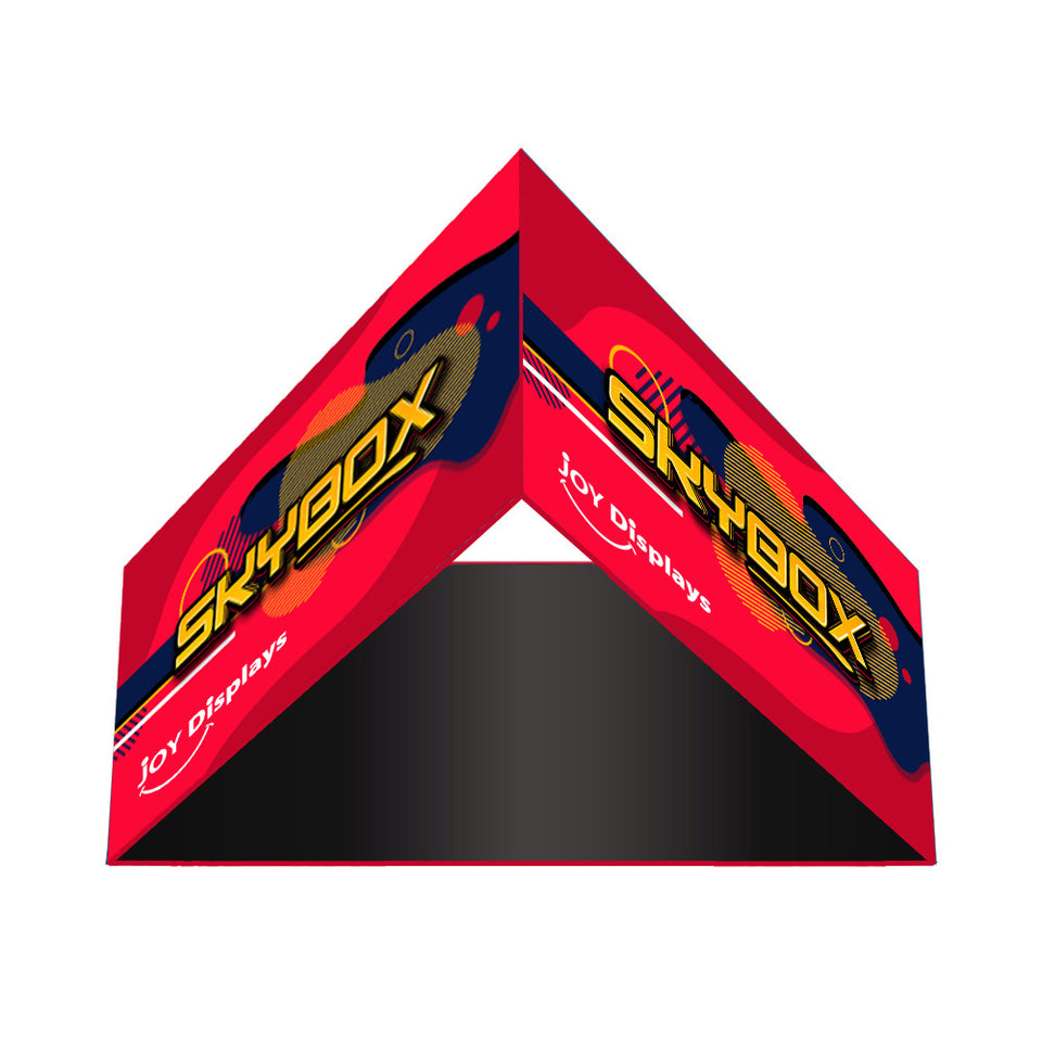 10 Ft. Triangle Overhead Hanging Banner - Trade Show Ceiling Sign