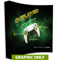  - GRAPHIC ONLY - 8 Ft. Fabric Pop Up Overjoyed Display - 89