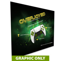 GRAPHIC ONLY - 8 Ft. Fabric Pop Up Overjoyed Display - 89"H - Trade Show Exhibit Booth