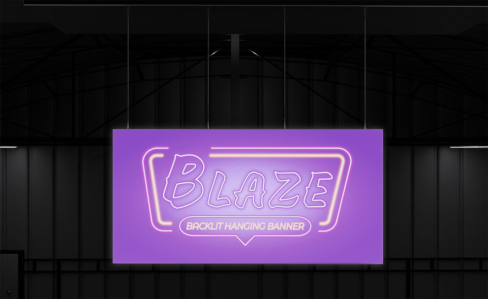 BLAZE LIGHT BOX - Hanging Banner