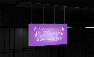 BLAZE LIGHT BOX - Hanging Banner