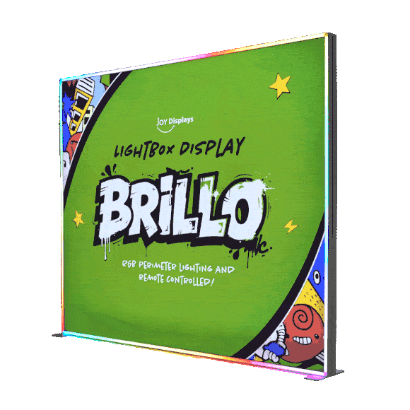 10ft Brillo Lightbox Display