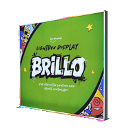10ft Brillo Lightbox Display