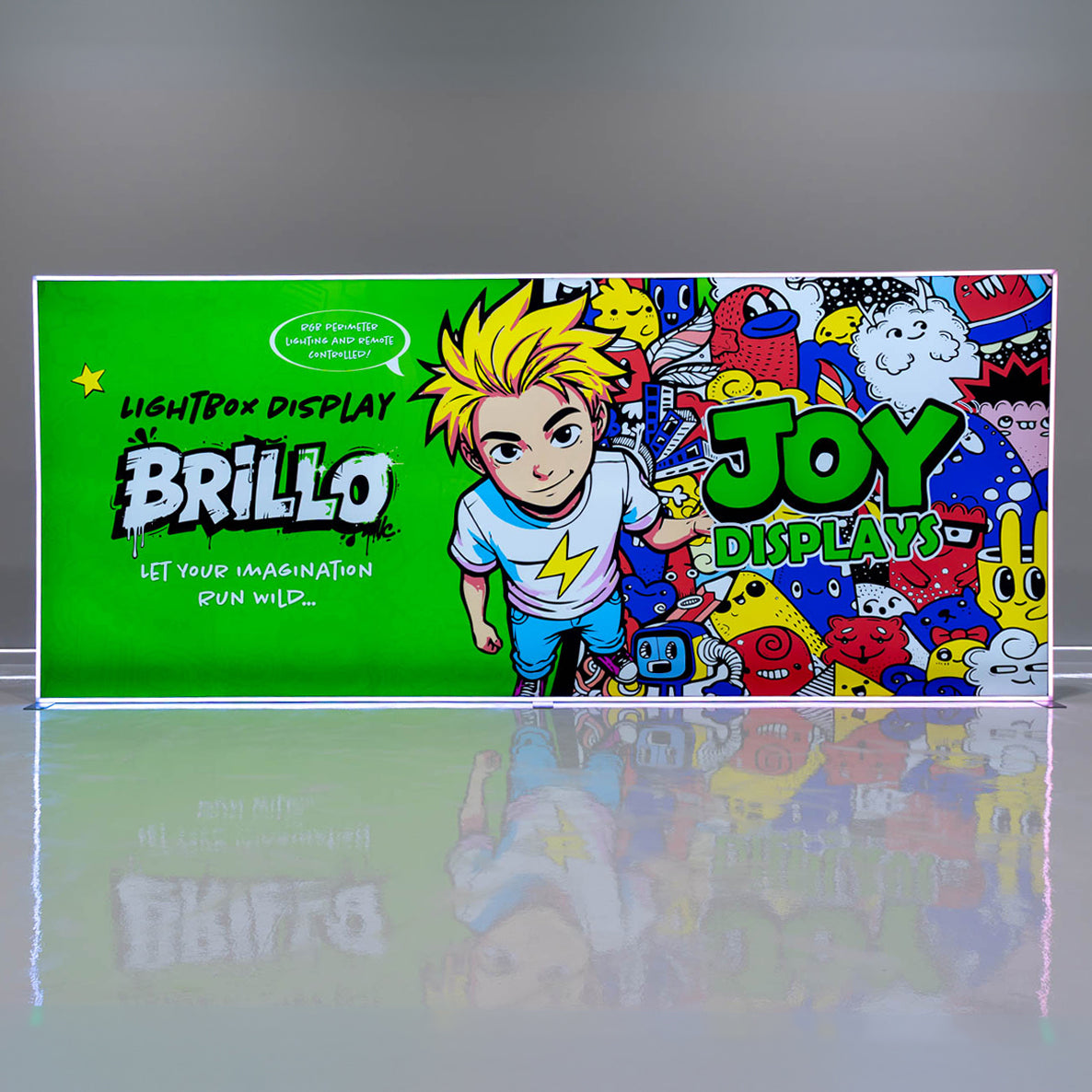 20ft Brillo Lightbox Display