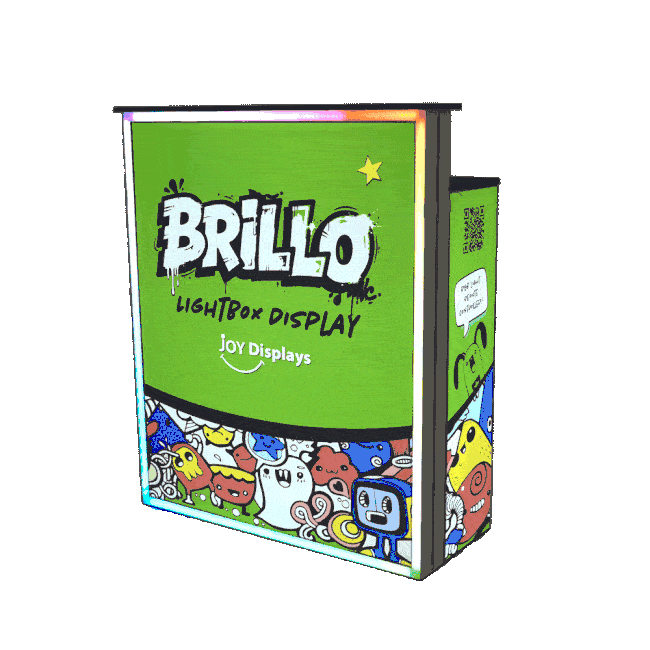 Brillo Counter Lightbox Display