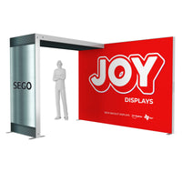 BACKLIT - 9.8ft X 7.4ft SEGO Backlit Exhibit with Bridge - Configuration CS10