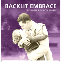 Embrace 7.5ft Backlit Full Height Push-Fit Tension Fabric Display