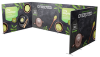 20ft x 7.4ft Overjoyed SEG Double-Sided Display with 10ft Sidepanels - F