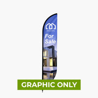 GRAPHIC ONLY - Feather Convex Flag - Replacement Graphic