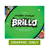  - GRAPHIC ONLY - 10ft Brillo Lightbox Display - Replacement Graphic